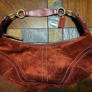 Coach C063-10059 Burgundy Shoulder Bag